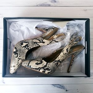 New in Box RB Lucy Heels Beige Python Size 8